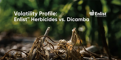 Volatility Profile – Enlist™ herbicides vs  dicamba